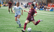 Hye-Ji Hong #3 of AFC Toronto shoots the ball during the Northern Super League match betwe...