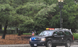 WASHINGTON, DC - MAY 28:An armor-plated Chevrolet Suburban with the U.S. presidential sea...