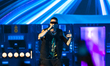 Italian rapper Marracash, also known as Fabio Bartolo Rizzo, performs live at Stadio Diego...