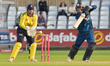 Brooke Guest of the Derbyshire Falcons participates in the Vitality Blast T20 match betwee...