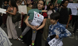 Pro-Palestinian activists in Mexico City, Mexico, on June 11, 2025, protest in the streets...