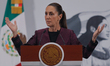 Mexico's President Claudia Sheinbaum Pardo speaks during a press conference about the U.S....