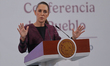 Mexico's President Claudia Sheinbaum Pardo speaks during a press conference about the U.S....