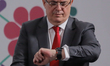 Mexico's Economic Minister, Marcelo Ebrard Casaubon, speaks during a press conference at t...