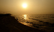 Visitors play in the wave of the Bay of Bengal Sea on its eastern coast beach Chandipur ab...