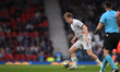 Isak Bergmann Johannesson of Iceland plays during an International Friendly match between...