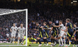 Lewis Ferguson of Scotland scores an own goal during an International Friendly match betwe...