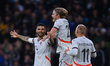Victor Palsson of Iceland celebrates after scoring his side's third goal during an Interna...