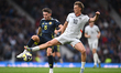 Albert Gudmundsson and Billy Gilmour play during an International Friendly match between S...