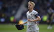 Hakon Arnar Haraldsson of Iceland plays during an International Friendly match between Sco...