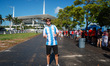 Fans of Inter Miami attend the FIFA Club World Cup USA 2025 Group A match between Al Ahly...