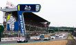 LMGT3 cars surge away from the grid in the opening moments of the race at the FIA World En...