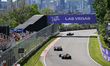 MONTREAL, CANADA JUNE 15: A partial view of Circuit Gilles-Villeneuve with downtown Montr...