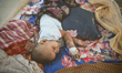 Araf, a 10-month-old boy from Jatrabari, is admitted to the dengue ward of Mugda General H...