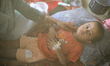 Abdur Rahman, a 3-year-old boy from Fakirapul, is admitted to the dengue ward of Mugda Gen...