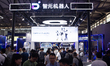 A general view of the Zhiyuan robot stand is seen at the Shanghai New International Expo C...
