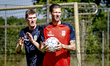 RKC goalkeeper Mark Spenkelink and RKC forward Michiel Kramer participate in the first tra...