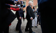 Law and Justice party leader Jaroslaw Kaczynski is seen after the certification ceremony o...