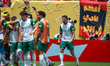 Richard Rios of Palmeiras celebrates after the first goal, which is scored as an own goal...