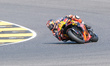 Maverick Vinales from Spain rides the KTM RC16 of the Red Bull KTM Tech3 Team during the q...