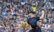 Mason Fluharty #68 of the Toronto Blue Jays pitches the ball against the Chicago White Sox...