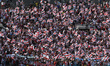 River Plate fans attend the match between River Plate and Club Monterrey at Rose Bowl Stad...