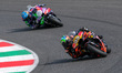 Brad Binder from South Africa rides the KTM RC16 of Red Bull KTM Factory Racing during the...