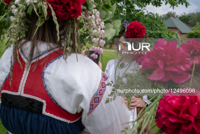 The Celebration Of The Ingrian Finns' Holiday Juhannus Took Place In The Village Of Kolbino In The Leningrad Region Of Russia