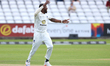 Jofra Archer of Sussex celebrates the wicket of Emilio Gay of Durham during day two of the...