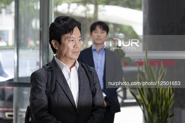 Labor Minister Nominee Kim Young-hoon Arrives At Confirmation Hearing Office In Seoul