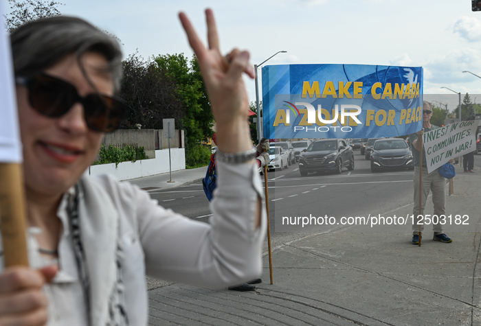 Anti-NATO Protest Held In Edmonton Amid Global Summit