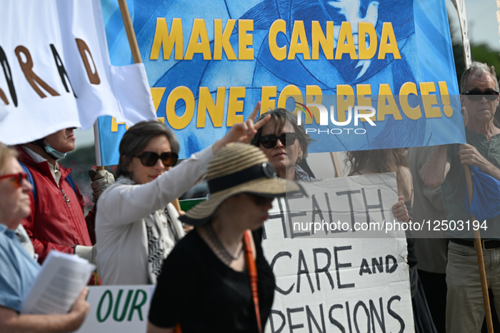 Anti-NATO Protest Held In Edmonton Amid Global Summit