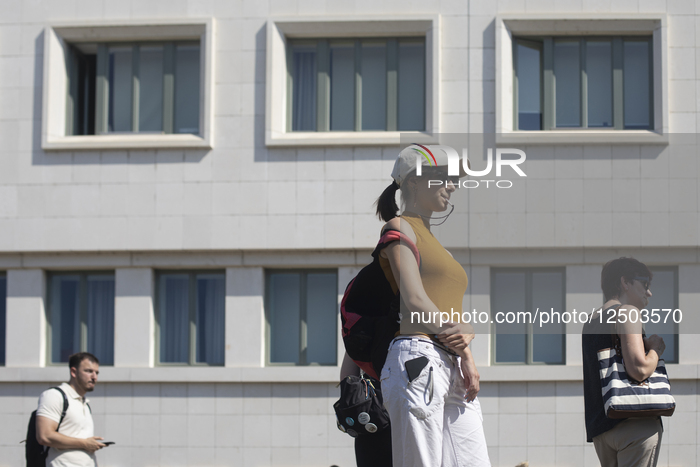 Protest In Front Of The Assembly Of Vojvodina Building