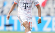 Aleksandar Pavlovic defensive midfield of Bayern Munich and Germany controls the ball duri...