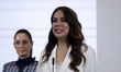 Governor of the State of Guanajuato, Libia Garcia Munoz, speaks during the announcement of...