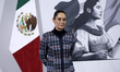 Mexico's President, Claudia Sheinbaum Pardo, during a press conference, announces the 14 g...