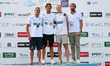 Federico Burdisso (ITA), Noe Ponti (SUI), and Andrei Minakov (NAB) participate in Day 1 of...