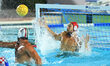 Gianmarco Nicosia of Italy participates in the water polo test match between Italy and Cro...