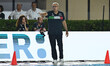 Coach of Italy Alessandro Campagna during the water polo test match between Italy and Croa...