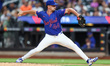New York Mets relief pitcher Austin Warren (44) throws during the fourth inning of a baseb...