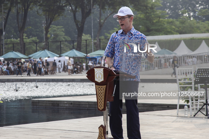 UK's Royal Marines Band Perform In Jakarta