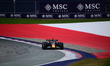Max Verstappen of Red Bull Racing Honda drives during free practice, the 12th round of the...