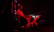 An attendee reacts during an erotic performance at the EroChain Expo erotic fair in Warsaw...