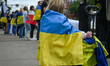 EDMONTON, CANADA - JUNE 28:Members of Edmonton's Ukrainian diaspora gather on Whyte Avenu...