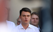 Grzegorz Garbolinski, Krakow City Councilor, holds a press briefing on the shortened worki...