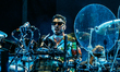 Jared Leto of North American alternative rock band Thirty Seconds to Mars performs live at...