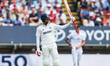 Shubman Gill of India celebrates making 150 runs during Day Two of the Second Rothesay Tes...