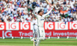 Shubman Gill of India celebrates his second century (200) during Day Two of the Second Rot...