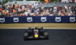 Yuki Tsunoda of Red Bull Racing runs during free practice for the 13th round of the Formul...