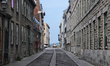 European style buildings line a street in Old Quebec City, Quebec, Canada, on June 23, 202...